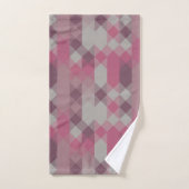 rosa und mauve geometrisch badhandtuch set (Handtuch)