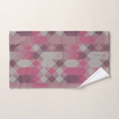 rosa und mauve geometrisch badhandtuch set (Handtuch)