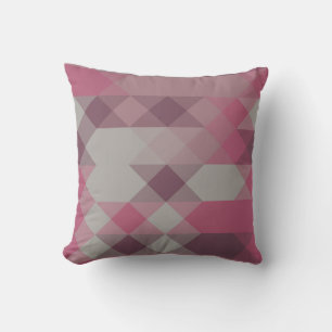 rosa und mauve geometrisch kissen