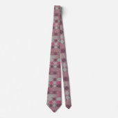 rosa und mauve geometrisch krawatte (Vorderseite)