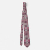 rosa und mauve geometrisch krawatte (Rückseite)