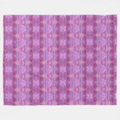 Rosa und Mauve Hearts Fleece Blanket (Vorderseite (Horizontal))