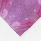 Rosa und Mauve Hearts Fleece Blanket (Ecke)