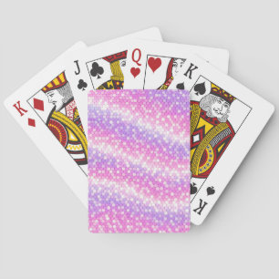 Rosa und Mauve Pailletten Bling Spielkarten