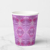 Rosa und Mauve Pappbecher (Rechts)