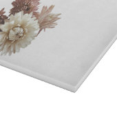 Rosa und Mauve Strawblume Schneidebrett (Ecke)