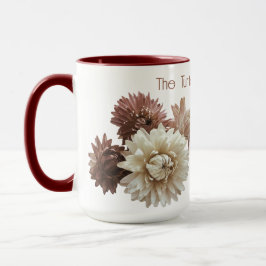 Rosa und Mauve Strawblume Tasse