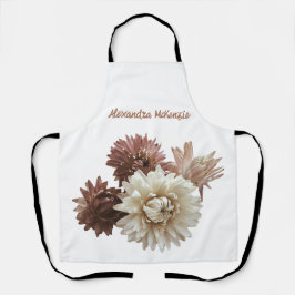 Rosa und Mauve Strawflowers Hübsch Schürze