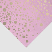 Rosa und Metallische Goldkonfetti Seidenpapier (Ausschnitt)