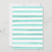 Rosa und Minze-Blume-Wraath-Hochzeit Einladung (Rückseite)