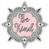 Rosa und Minzgrün sind nett Aufkleber (Vorderseite)