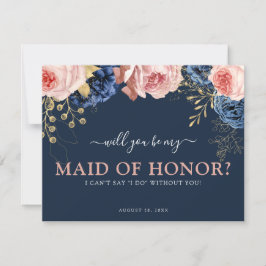 Rosa und Navy | Werden Sie meine Trauzeugin sein?