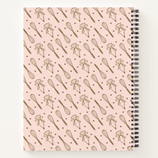 Rosa und Olivenöl Grünes Backen und Kochen Harnsto Notizblock (Rückseite)