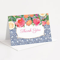 Rosa und orange blaue Fliesen, mediterrane Dusche