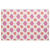 Rosa und orange Blumen, Polka-Punkte auf Stoff (Fat Quarter (45,7 x 55,9 cm))