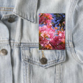 Rosa und Orange Bougainvillea-Blüten gemischt Button (Insitu)