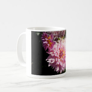 Rosa und Orange Dahlie – Fine Art Fotografie Kaffeetasse