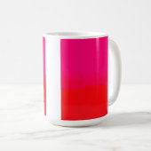 Rosa und Orange Farbverlauf  Kaffeetasse (VorderseiteRechts)