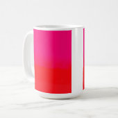 Rosa und Orange Farbverlauf  Kaffeetasse (Vorderseite Links)