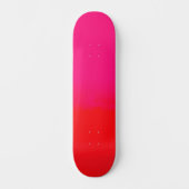 Rosa und Orange Farbverlauf Skateboard (Vorderseite)