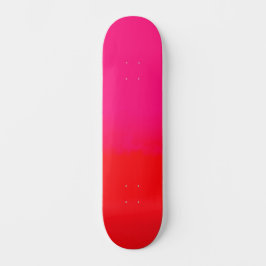 Rosa und Orange Farbverlauf Skateboard