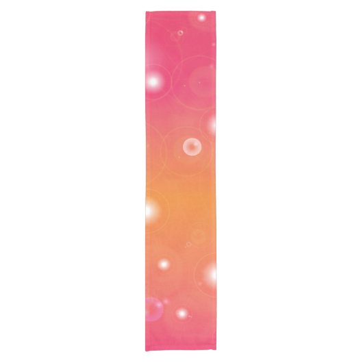 Rosa und orange Gemusterter Tischläufer (Vorderseite)