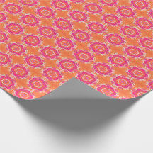 Rosa und orange geometrisches Muster