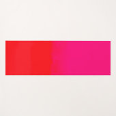 Rosa und orange glänzende Farbe Yogamatte (Vorderseite (Horizontal))