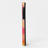 Rosa und orange kariertes Case-Mate iPhone hülle (Hinten/Links)