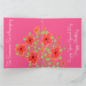 Rosa und orange karte (Innenseite)