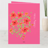 Rosa und orange karte (Rückseite)