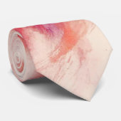 Rosa und Orange Krawatte (Gerollt)