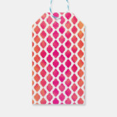 Rosa und orange marokkanische Moderne Gefallen Geschenkanhänger (Rückseite)