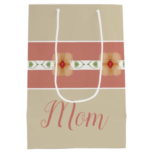 Rosa und orange mittlere geschenktüte (Rückseite)