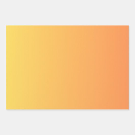 Rosa und Orange Ombre Geschenkpapier Set (Vorderseite 3)