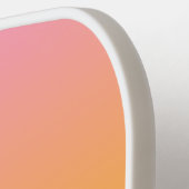 Rosa und Orange Ombre Individuelle Name Pickleball Schläger (Linke Seite)