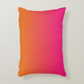 "Rosa und orange Ombre" Zierkissen (Vorderseite(Vertikal))