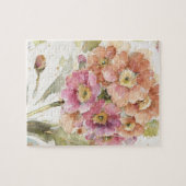 Rosa und orange Primel Puzzle (Horizontal)