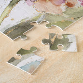 Rosa und orange Primel Puzzle (Seite)