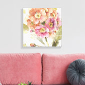 Rosa und Orange Primrose Leinwanddruck (Insitu (Wohnzimmer))