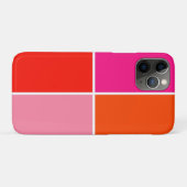 Rosa und orange Quadrate Case-Mate iPhone Hülle (Rückseite (Horizontal))