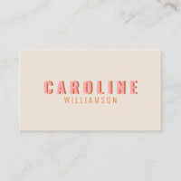 Rosa und orange Retro Typografie Kreativ Moderne