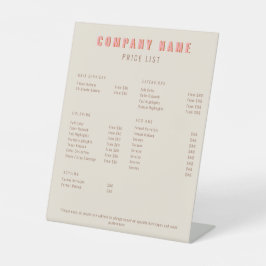 Rosa und orange Retro Typografie Kreativ Sockelschild