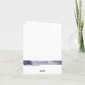 Rosa und orange Rose Personalisierte Grußkarte Karte (Rückseite)