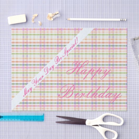 Rosa und Orange Seidenpapier (Handwerk)