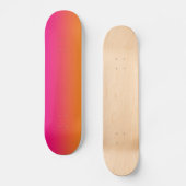 Rosa und Orange Skateboard (Vorderseite)