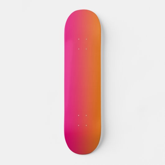 Rosa und Orange Skateboard (Vorderseite)