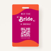 Rosa und orange Sonnenuntergang Retro Kaufen Sie d Ausweis (Rückseite)