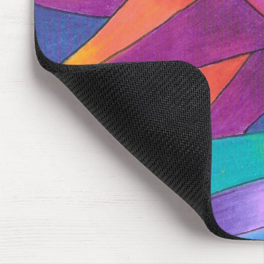 Rosa und orange Sun Mousepad (Ecke)