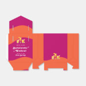 Rosa und orange Sunset Retro Bacheloretto Geschenkschachtel (Ungefaltet)